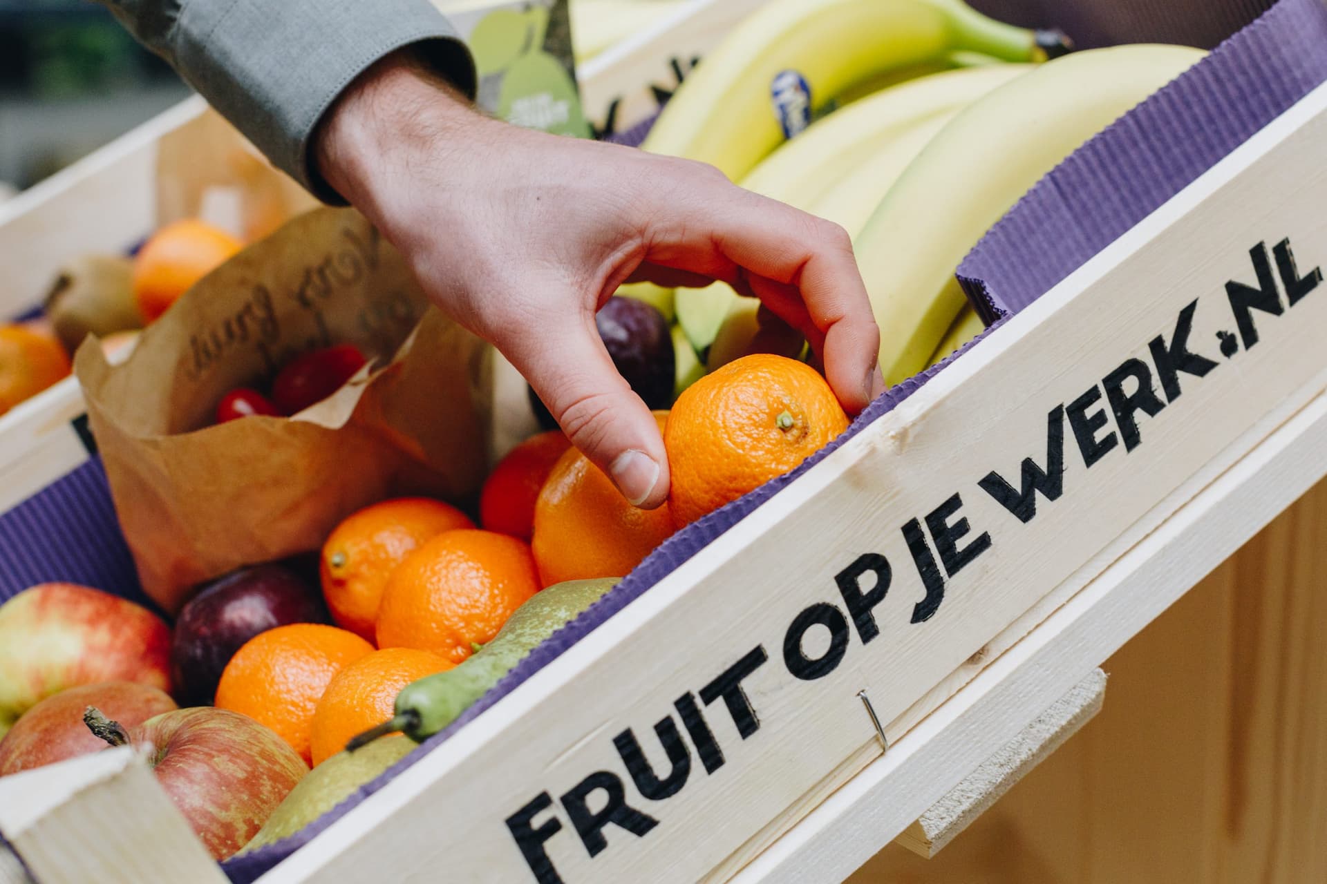 Gratis fruit op je werk bij Vos transport